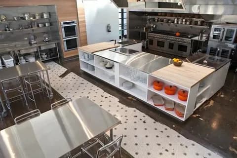 Zen garden cooking setup